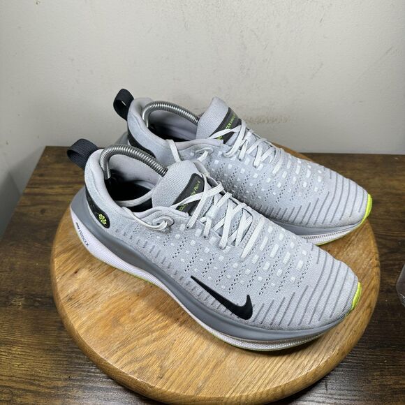 Nike InfinityRN 4 Shoes Mens Size 10 Gray Black White ReactX Running DR2665-002 main image 5